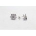 Spinner Stud Earrings 925 Sterling Silver Zircon Stones Women Handmade Gift C51